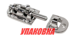 Задвижка дверная 90х39 мм, нержавеющая, Marine Rocket (упаковка из 10 шт.)