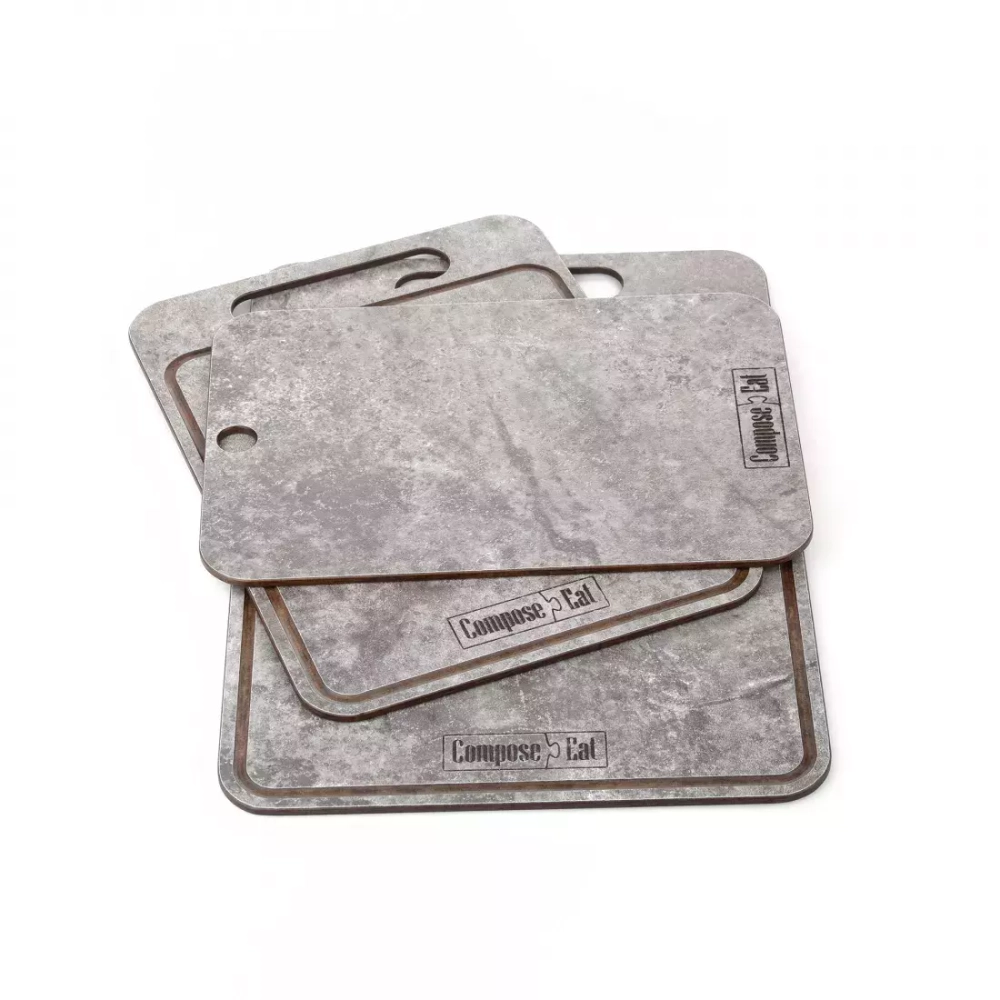 Доска разделочная 22x15см ComposeEat мрамор серый