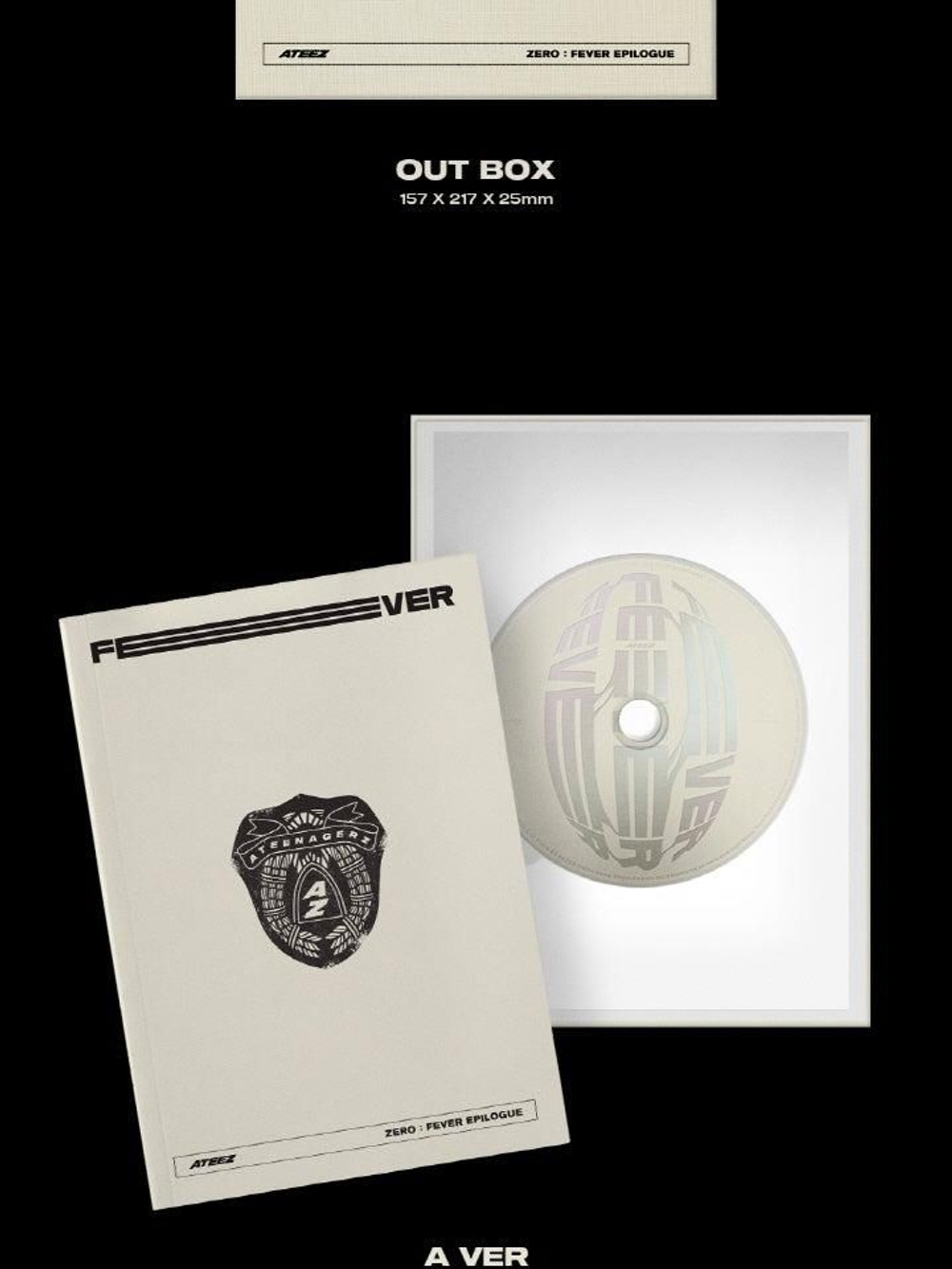 Альбом ATEEZ - ZERO : FEVER EPILOGUE 8th Mini Album 3 Version SET