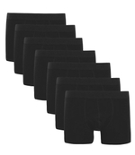 Набор из 7 черных трусов-боксеров (Размер: XL) (Цвет: черный)