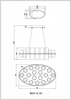 Подвесная люстра Wertmark Paula WE157.18.123