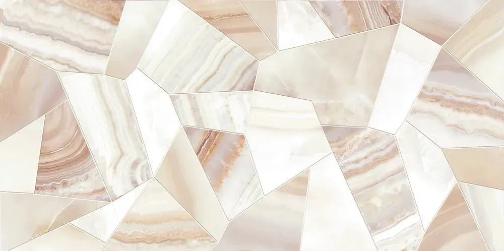 Настенная плитка ALMA Ceramica TWU09BGM014 Bergamo 50x24.9 бежевая глянцевая под камень