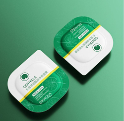55%SALE!BIOAQUA Набор очищающих пудинг - масок для лица с экстрактом центеллы. 8 шт * 7,5 гр.