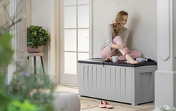 Пластиковый сундук Keter Novel 340 л graphite