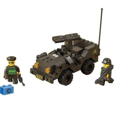 Конструктор Армия 38-5800МВ Машина102 дет. в коробке