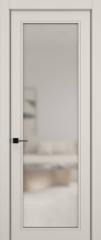 Дверь 01V GEOMETRY Матовый Серый песок