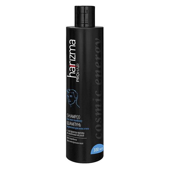 Мужской шампунь для волос и тела Harizma Prohair Cosmic Energy, 1000 мл (h20608)