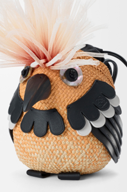 Loewe Сумка Bird в форме птицы из пальмы и телячьей кожи, оранжевый