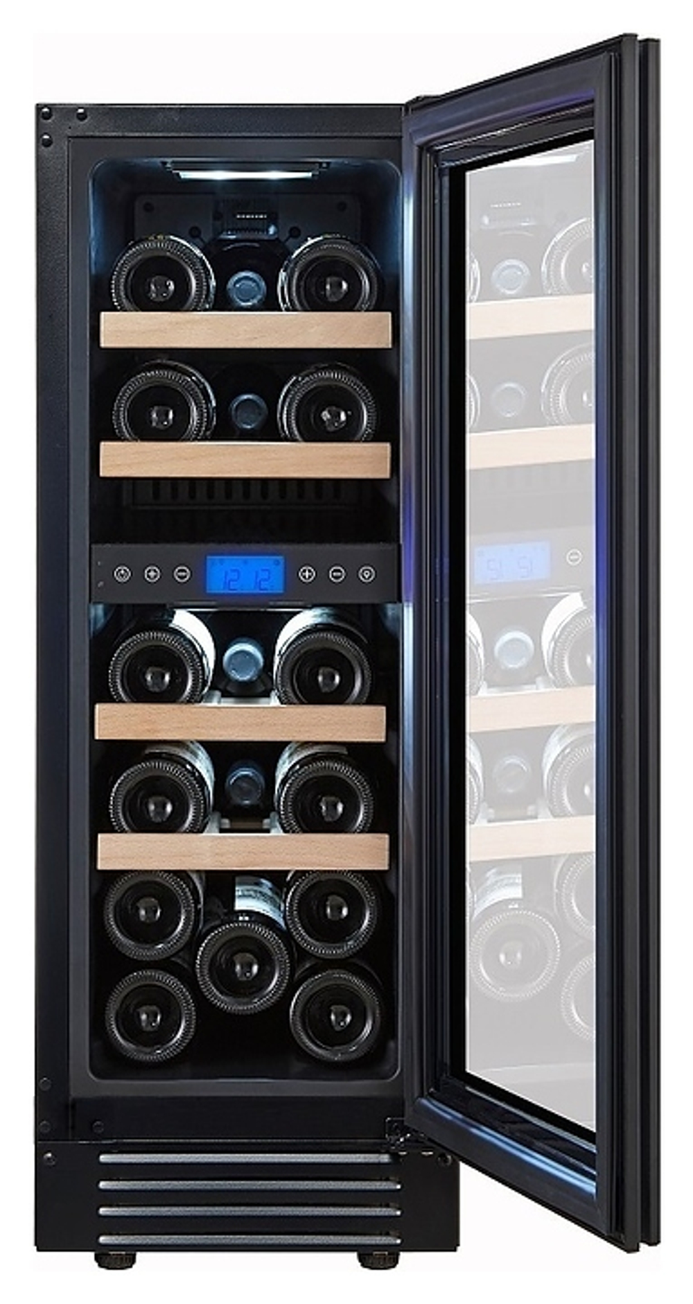 Винный шкаф Cellar Private CP017-2TBH черная дверь со скрытой рукояткой