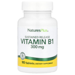 NaturesPlus, витамин В1, 300 мг, 90 таблеток