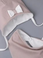 Шапка с ушками трикотажная и снуд