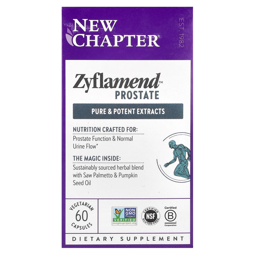 New Chapter, Zyflamend для простаты, 60 вегетарианских капсул