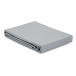 Простыня из премиального сатина светло-серого цвета из коллекции essential, 180х270 см