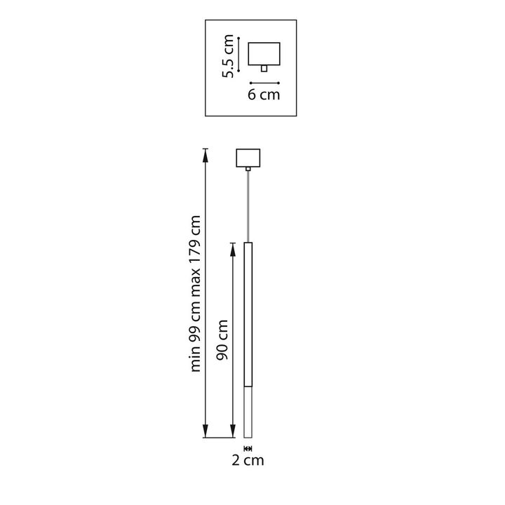 Комплект с подвесным светильником Lightstar Tubo (747447+574702) LT7474472