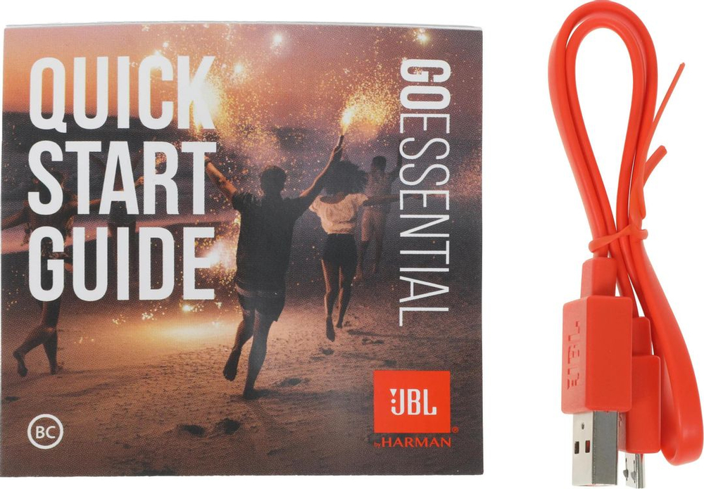 Колонка портативная JBL Go Essential, 3.2Вт, красный [jblgoesred]