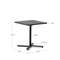 Складной уличный стол Torreta из алюминия с черной отделкой 70 x 70 см
