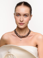 Колье "Hematite holiday" Silver