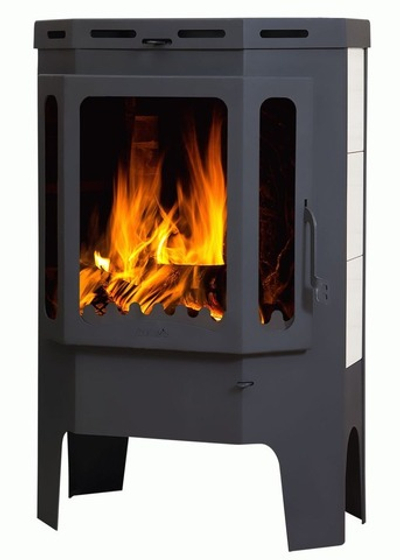 Печь-камин Бавария призматик пристенно угловой