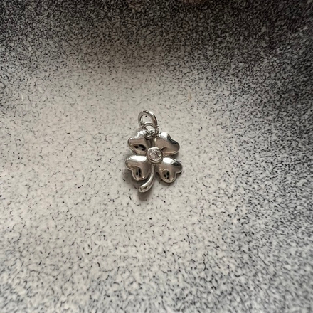 Подвеска четырёхлистный клевер. Фурнитура для изготовления украшений и аксессуаров.