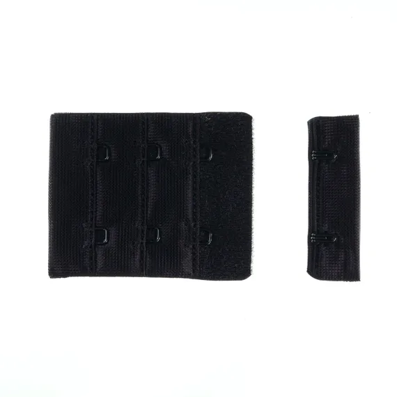 Застежка с крючками черная 2 ряда, 44*55 мм, Arta-F