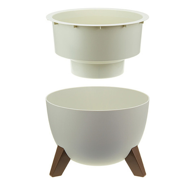 Кашпо ФЛОРИАН с внутренней вставкой на ножках D250 мм 4,2л