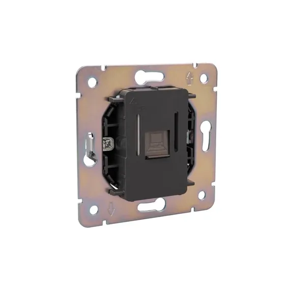 Розетка STRONG компьютерная RJ45 кат6 с/у графит KRANZ