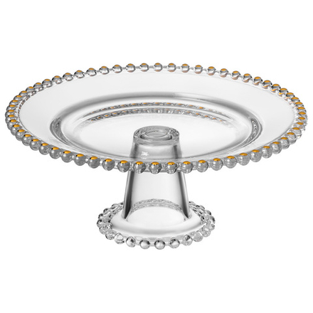 БЛЮДО СЕРВИРОВОЧНОЕ "GOLDEN CHARM" НА НОЖКЕ, 20*8 СМ