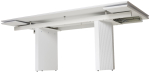 Стол М-City DISAUR Моцарт 200 Белый мрамор, стекло, Белый