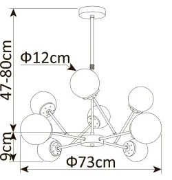 Люстра на штанге Arte Lamp