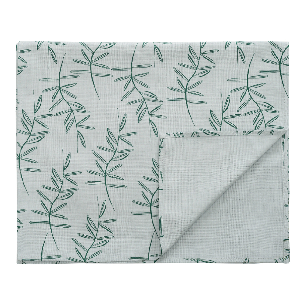 Дорожка на стол из хлопка с графичным принтом Папоротник Russian North 45х150 Tkano