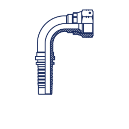 Фитинг DN 10 JIC (Г) 9/16 (90) POWERMASTER