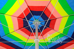 Зонт  2,4м разноцветный (12шт в уп.) 2 части арт.WRU052 "Garden story"
