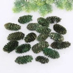 Композиция для декора «Сказочные шишки» 10*10*13 см (120 гр), зелёный