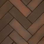 ЛСР, Тёмно-Красный Флэш «Глазго» Лонг, 250x80x50 - Клинкерная тротуарная брусчатка