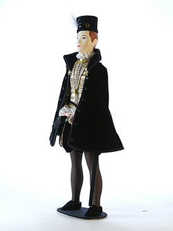 Кукла коллекционная в мужском придворном костюме, Немец