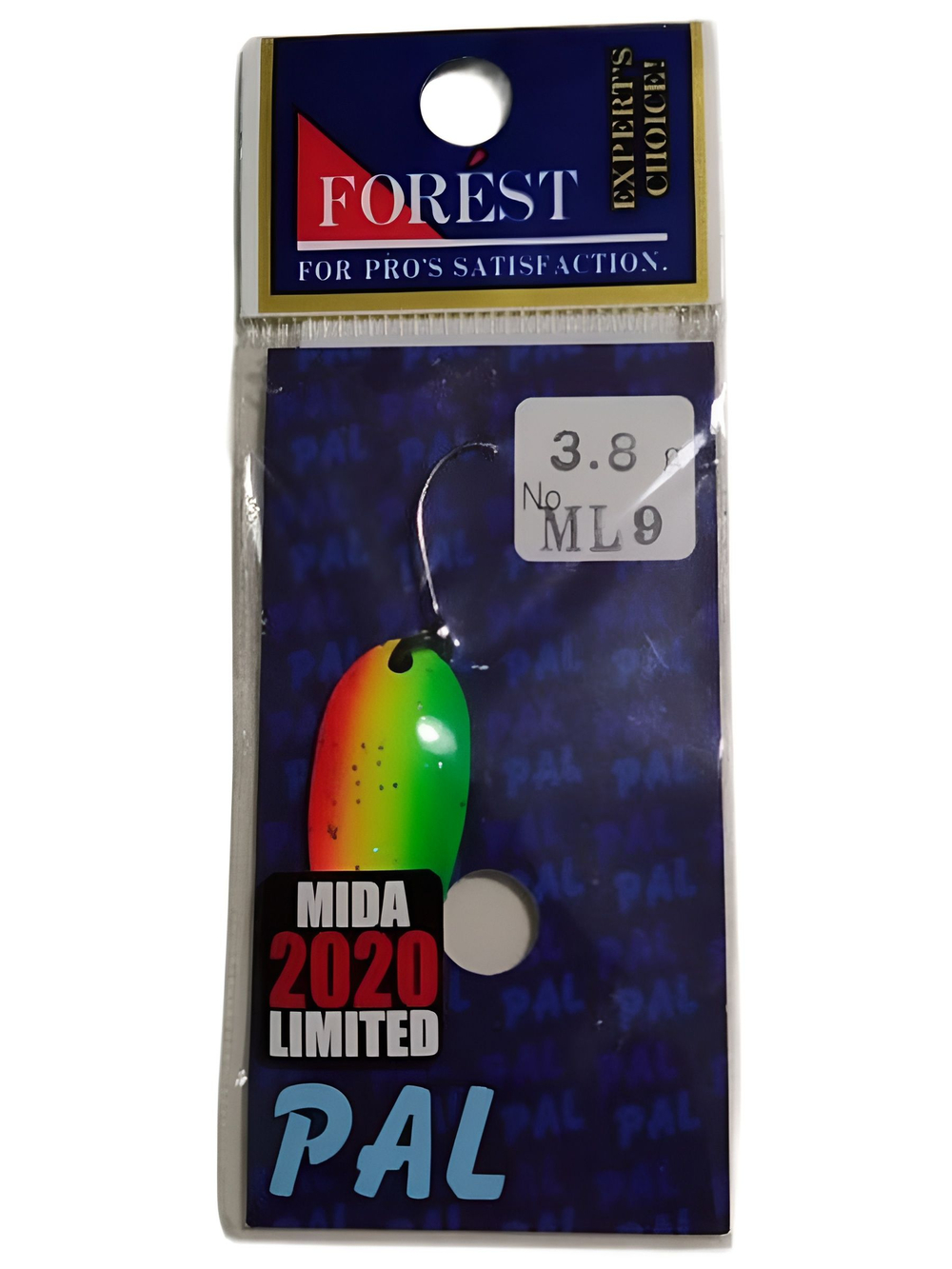 Блесна Пал Limited Forest микроколебалка весом 3.8 грамма для ультралайтового спиннинга