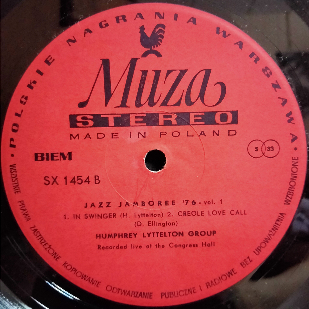 Ganielin Trio, Humphrey Lyttelton Group / Jazz Jamboree '76 (Vol. 1)(LP)