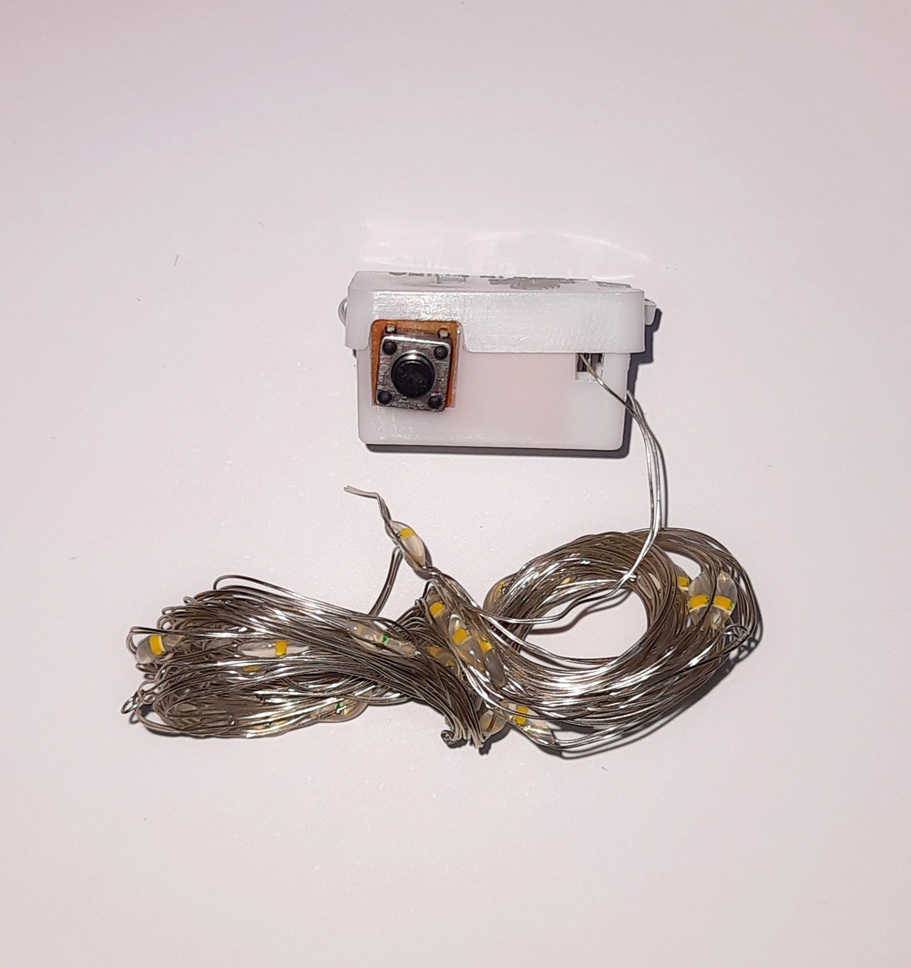 Гирлянда на батарейках (3м.) на проволоке желтый MZ001-3-3Y