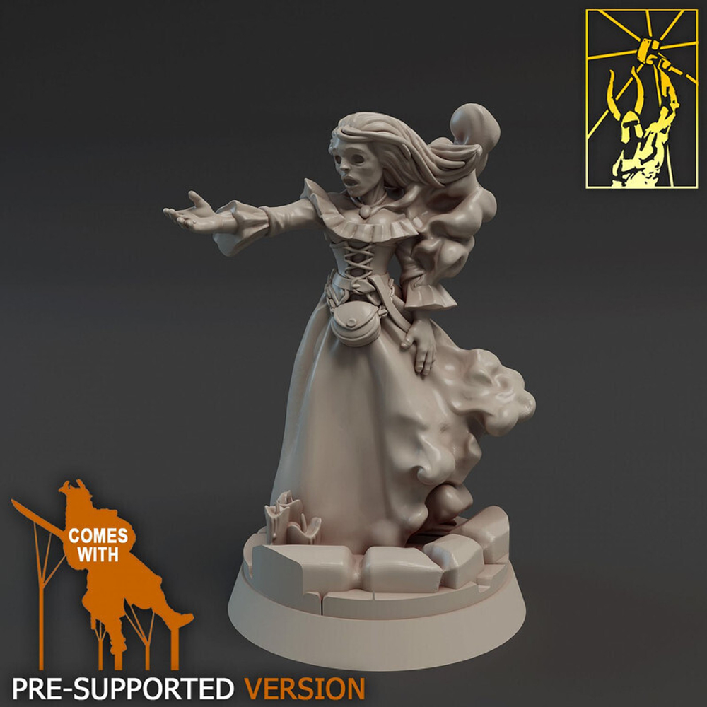 Привидение монстр миниатюра для dnd, днд, pathfinder, фентези, Настольная игра, НРИ, Варгейм, РПГ