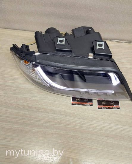 Передние фары led tube lights black для Audi A6 C5