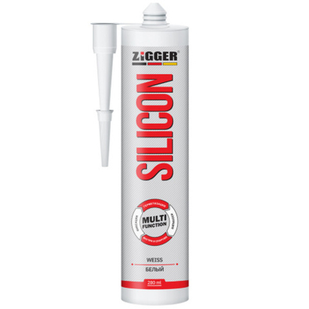 Силикон «ZIGGER» MULTIFUNCTION, белый, 280 мл, 24 шт