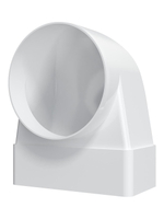 Переходник СККП D100 90° 60х120 пластик ERA