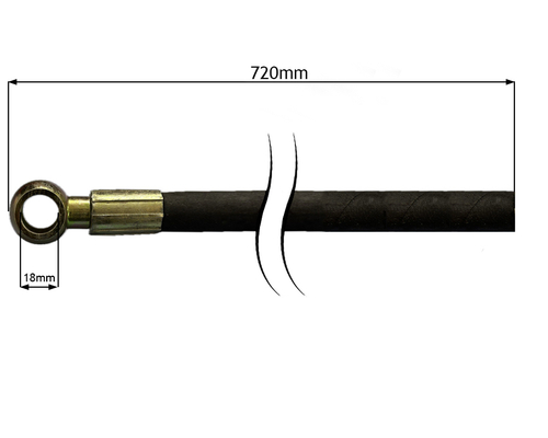 Шланг гидравлический к минитрактору 195N L=72 cм