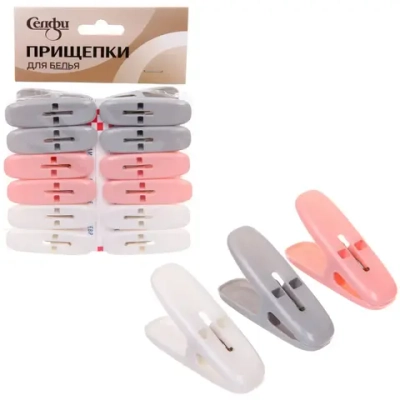 Прищепка бельевая «Эда - Хоум» 12 шт, Селфи