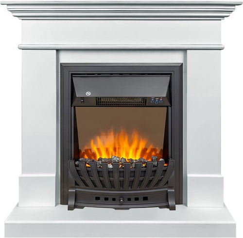 Каминокомплект California SFT (Разборный) - Белый с очагом Aspen Black