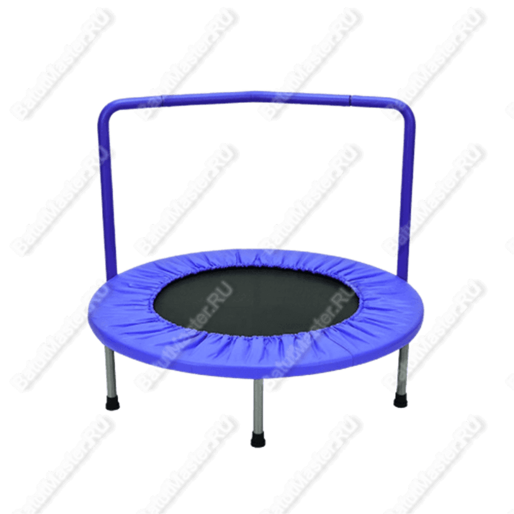 Каркасный батут с П-образной ручкой, диаметр 3 фт, синий