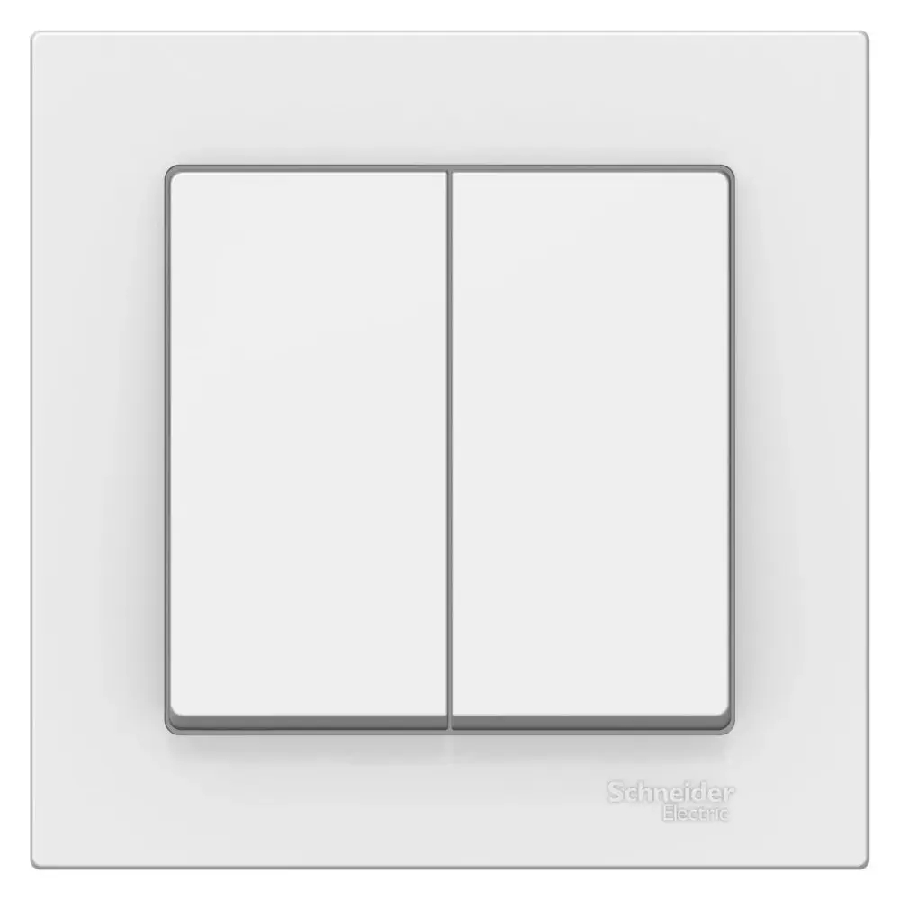 ATLASDESIGN 2-клавишный ВЫКЛЮЧАТЕЛЬ, сх.5, 10АХ, в сборе, ЛОТОС