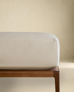 ZARA HOME (1000 НИТЕЙ) ПРОСТЫНЯ ИЗ ПЕРКАЛЯ | ВЫСОТА 40 СМ, СЕРЫЙ