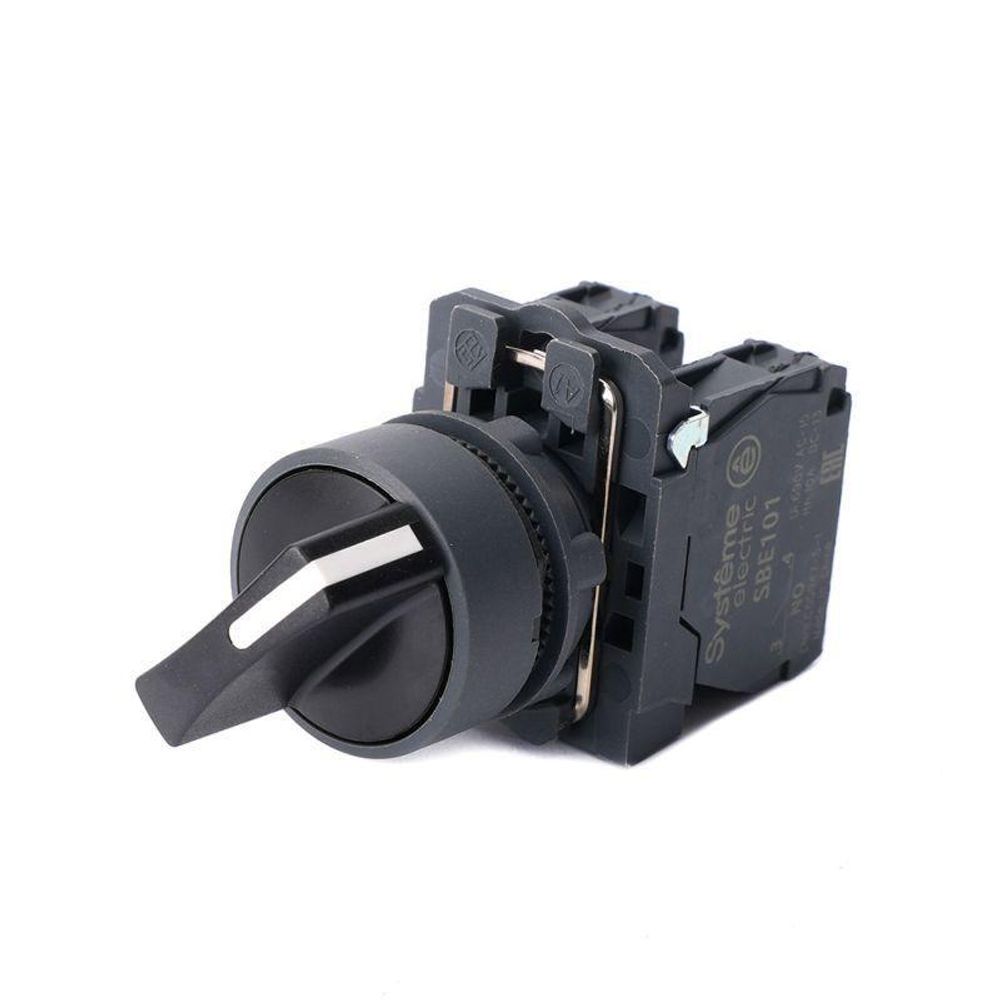 Переключатель модульный SB5 в сборе 22мм 3поз. с фиксацией 1НО+1НЗ SE SB5AD35