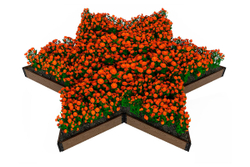 Доска грядочная Holzhof 150*25*2950мм, тиснение 3D